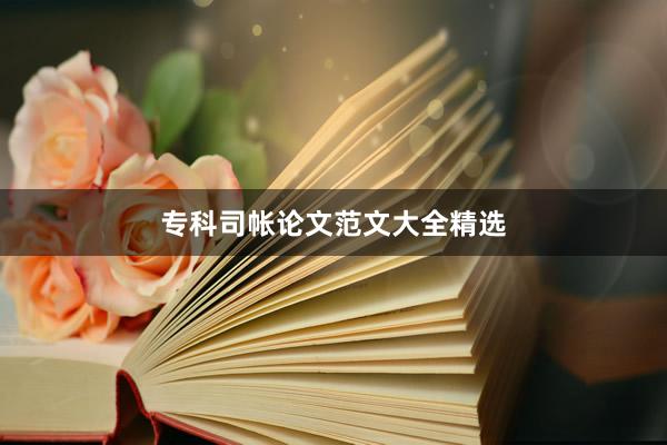 专科司帐论文范文大全精选